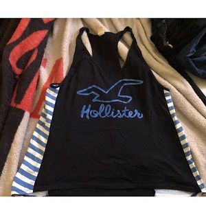 Navy blue hollister tank top